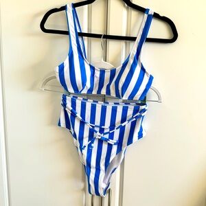 NWT Striped Cupshe Bikini